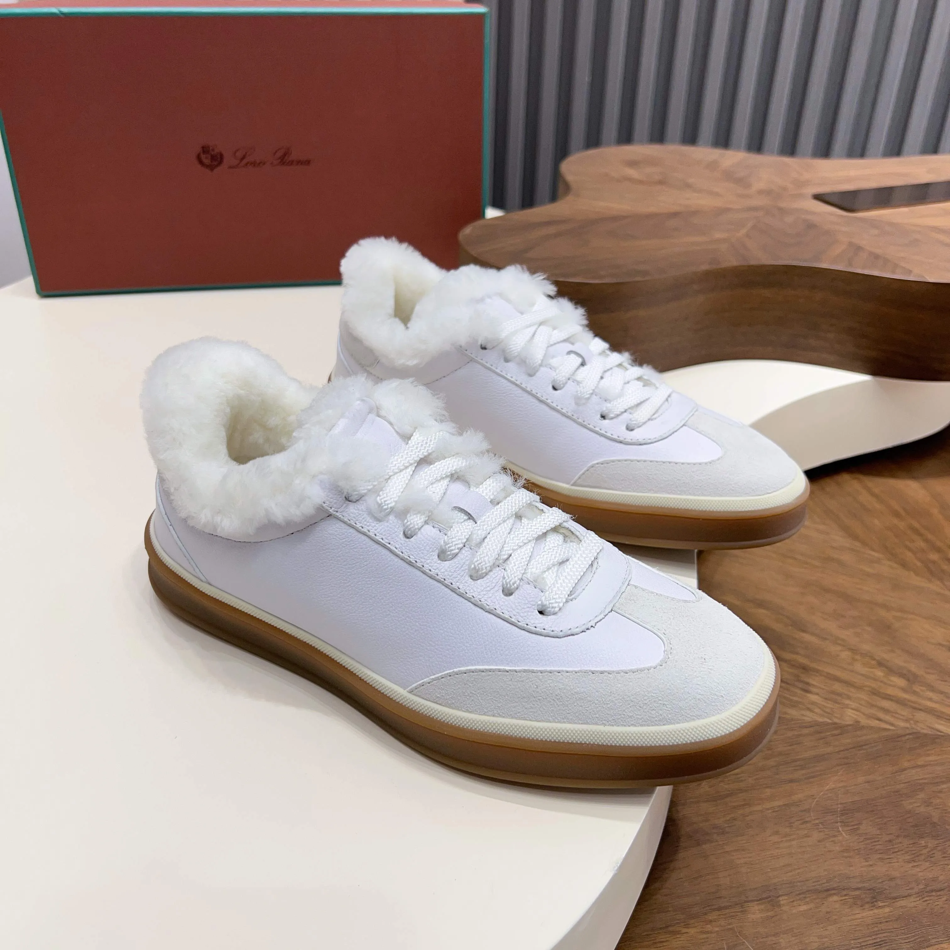 💰740 Loro Piana - Classic casual wool shoes, men's lace-up casual shoes and sneakers, high-quality lightweight and comfortable fabrics, suitable for outdoor leisure, the color is young and energetic, and it looks great with sportswear or casual suits! Code number: 39-44 (45, 46, can be customized)